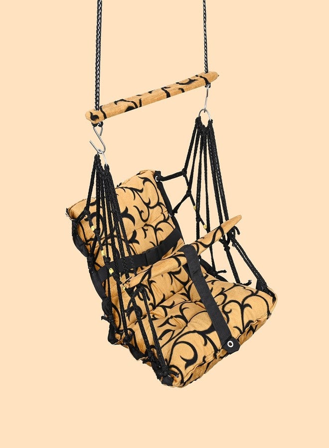 BOFFLE كرسي أرجوحة قطني للأطفال من بوفل، مناسب للأطفال من عمر 6 أشهر إلى سنتين، بسعة 15 كجم وحزام أمان (D) - Image 5